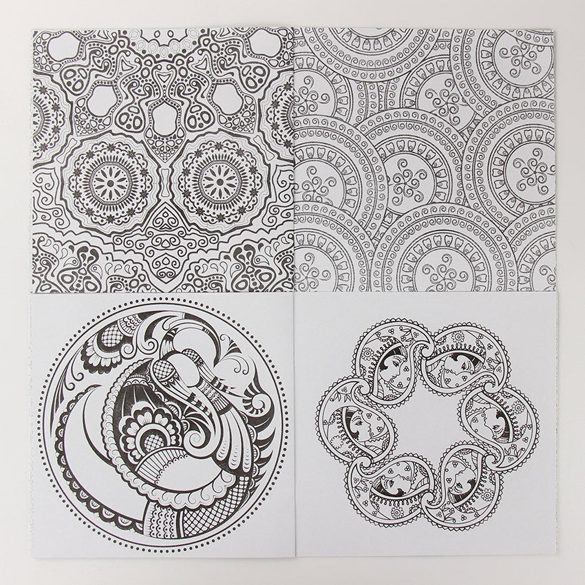 24 pages zen mandala coloring book