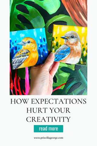 how expectations hurt your creativity for artists painters priscilla george perfectionism