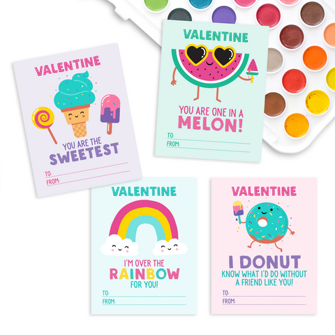 Printable Valentine's day cards for girls