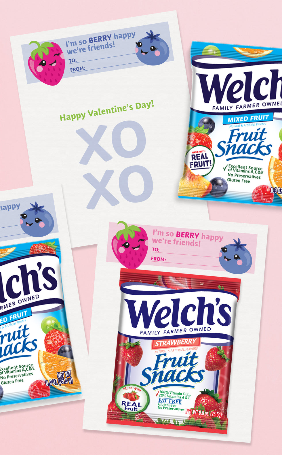 Fruit Snacks Valentine Cards for Kids – ARRA Creative