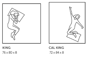 matelas king vs california king