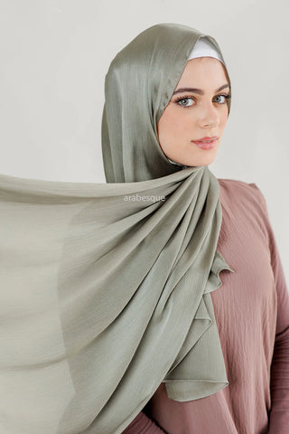 Fine Line Silk Chiffon Hijab