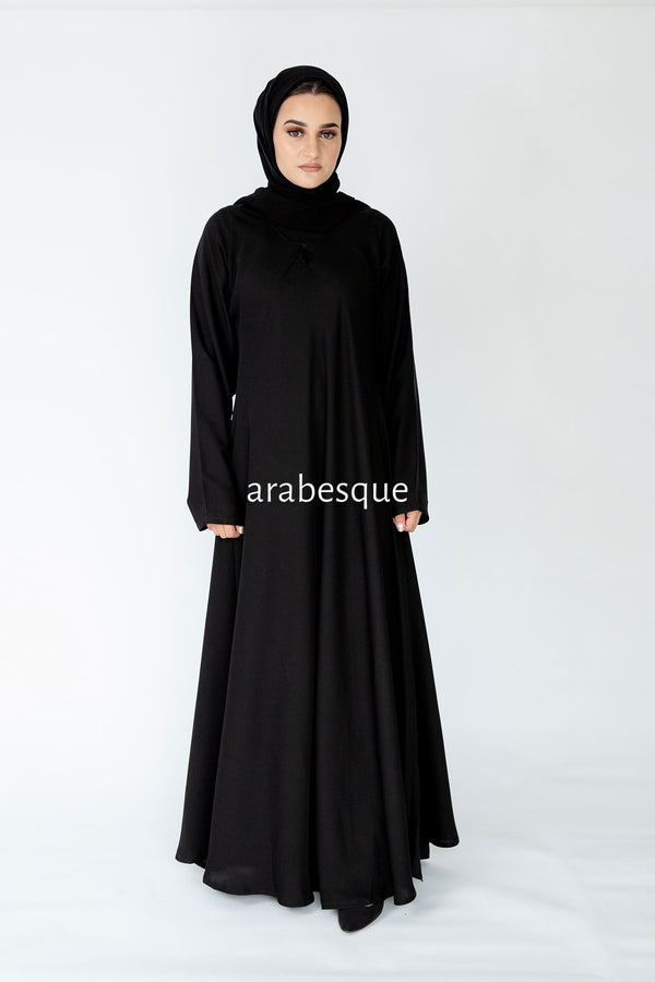 plain black abaya online