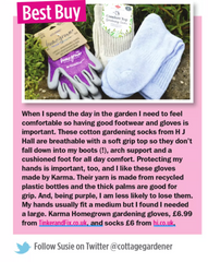 best buy garden gloves recommended by Women's Weekly available from Tinker and Fix