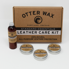 Otter Wax Leather Care Kit available at Tinker and Fix