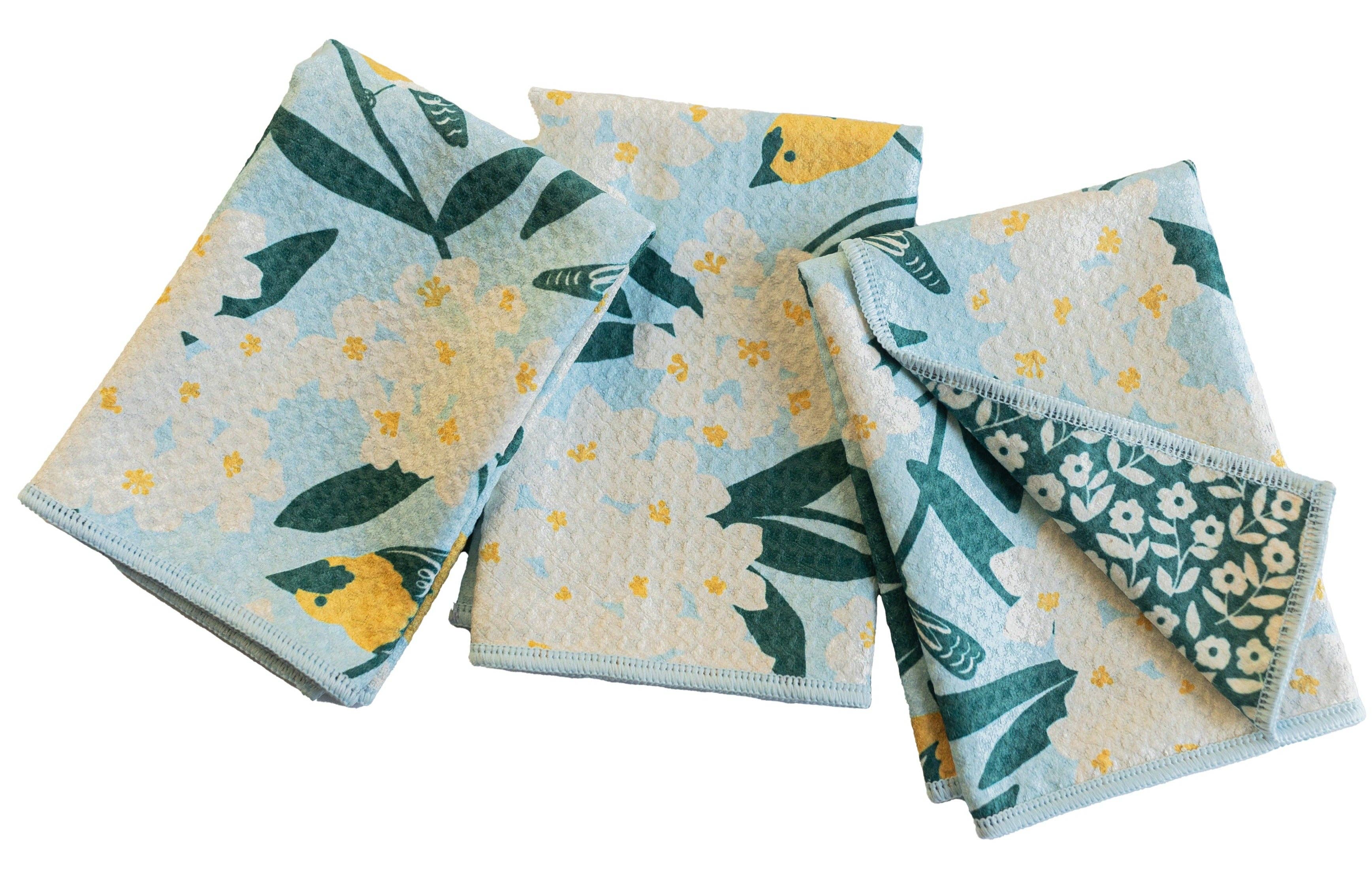 Mighty Mini Towel (Set of 3) - Nuthatch Birdsong