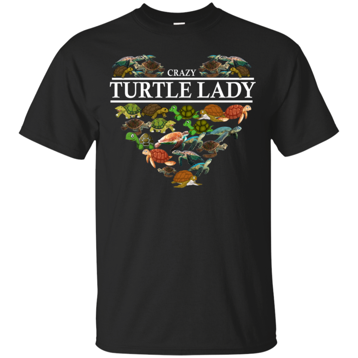 Crazy Turtle Lady Heart Shirt