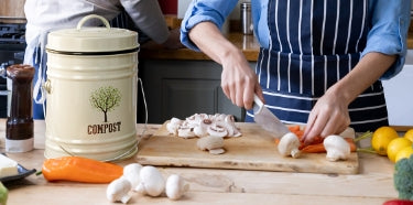 Third Rock Compost Bin Kitchen – 1.0 Gallon Countertop Compost Bin with Lid  – Kitchen Compost Bin Countertop – Indoor Compost Bin Kitchen Counter