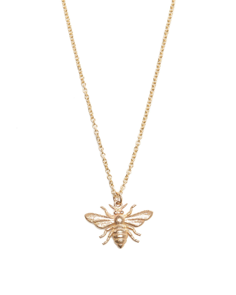 Honey Bee Necklace - 9ct Gold 