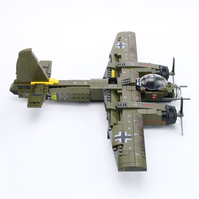 第二次世界大戦航空機ju ドイツの爆撃機mocビルディングブロック付き Veux Toys Shop