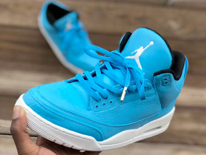 white and baby blue 3s