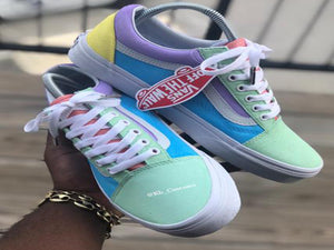 different colour vans