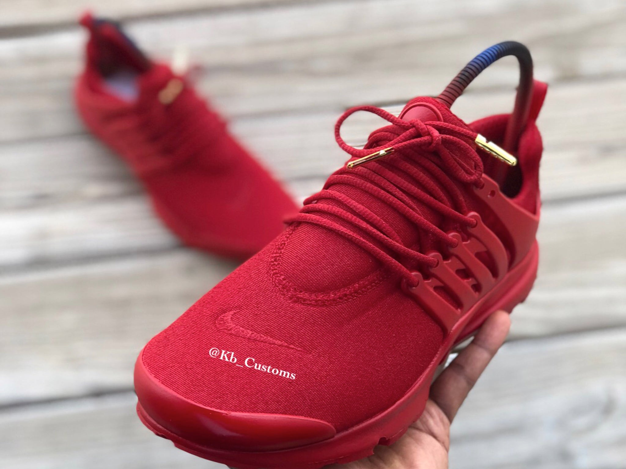 all red nikes