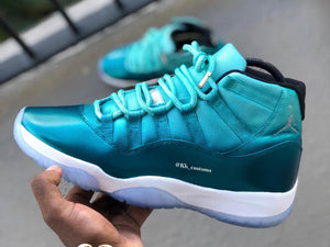 teal blue jordans