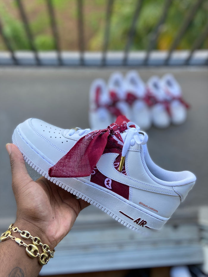 Custom Blue Drip Air Force 1s – Kiaun's Customs LLC