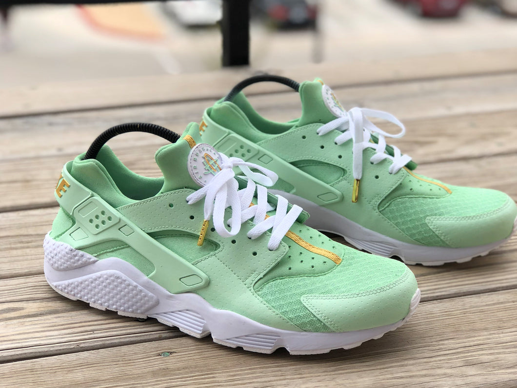 nike huarache mint green