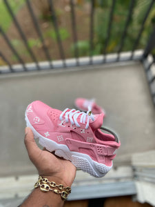 custom pink shoes