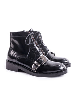 2 inch black ankle boots