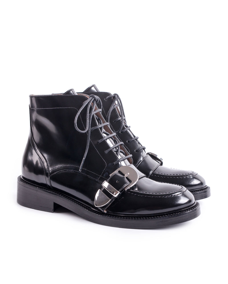 ankle boots black lace up