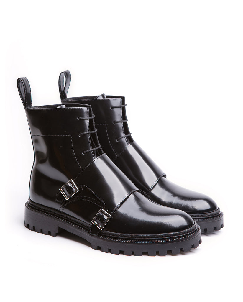 Lace-up Monk Boots with Buckles – I N C H 2