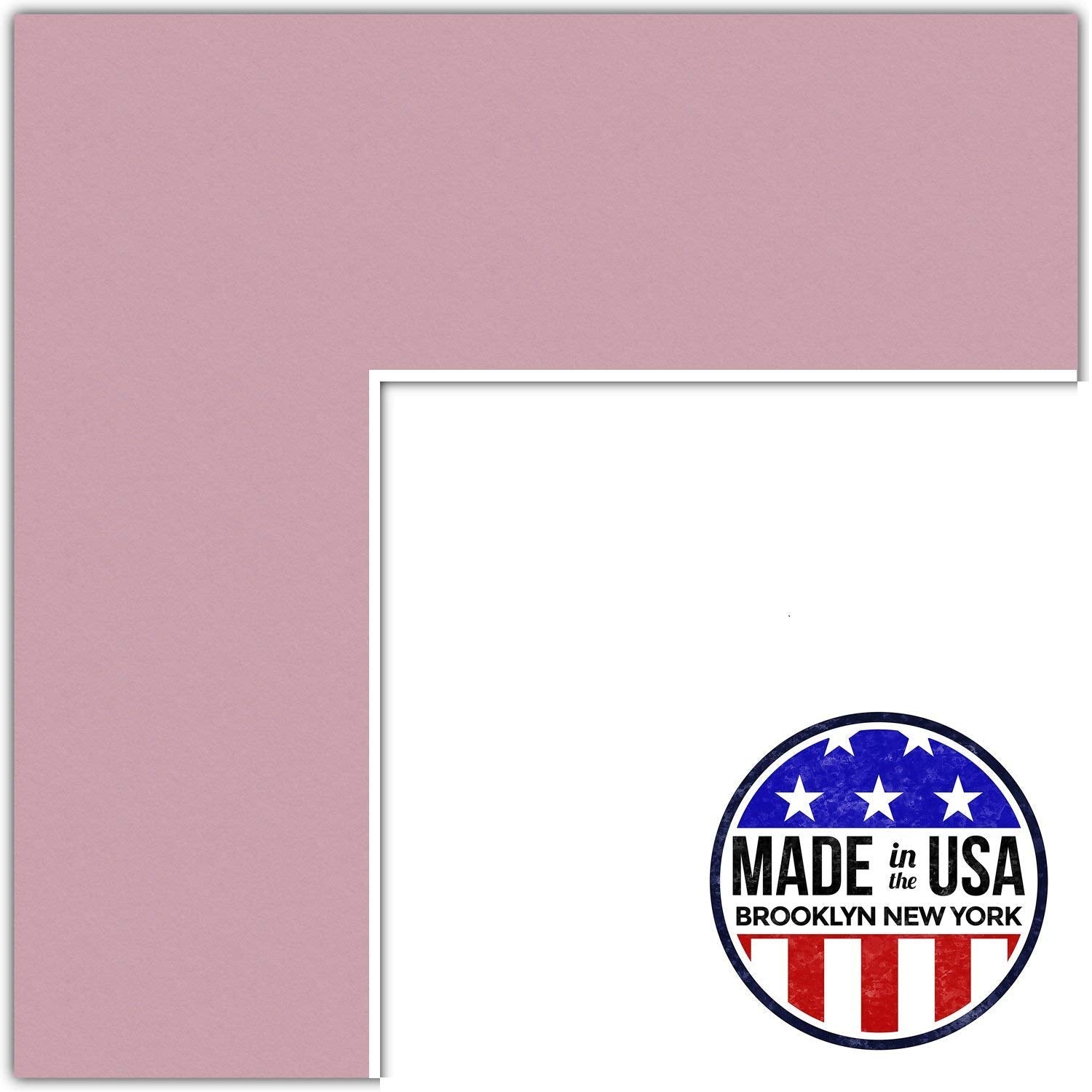 20x28 Soft Pink Seashell Custom Mat For Picture Frame With 16x24