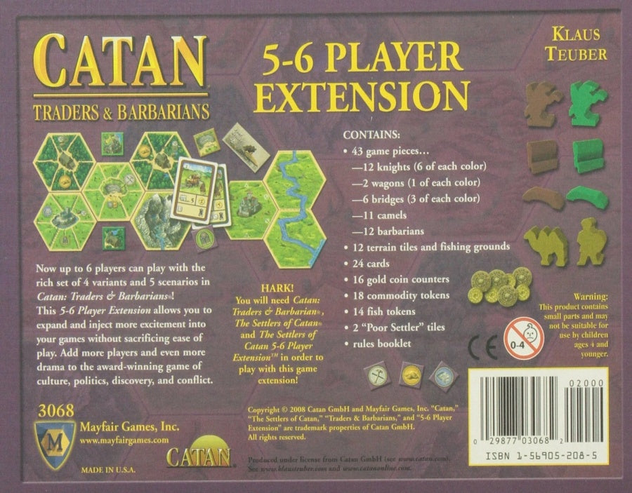 catan: 5-6 player extension 5th edition