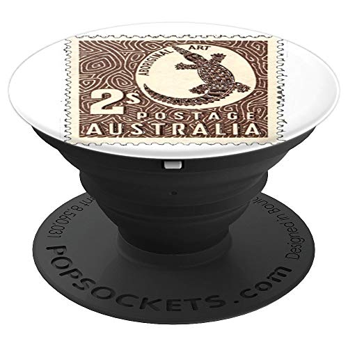 Amazon.com: Crocodile of Australia Stamp Design - PopSockets Grip and Stand for Phones and Tablets: Cell Phones & Accessories