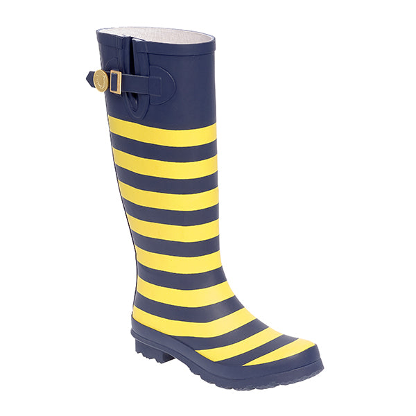 dark blue rain boots