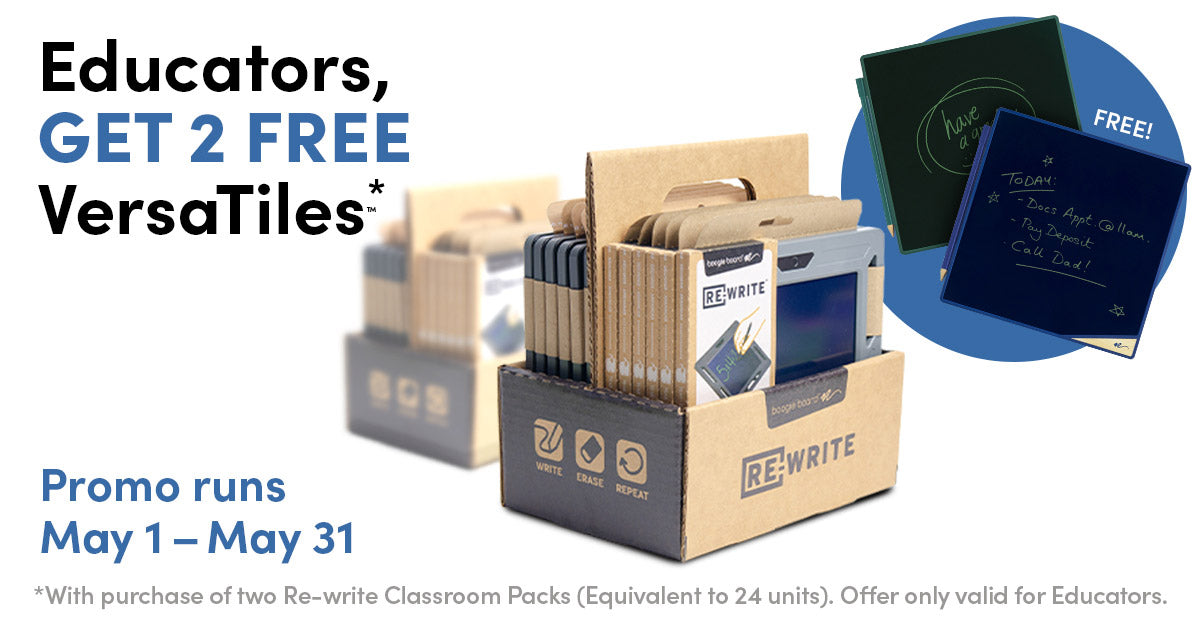 Get 2 FREE VersaTiles with purchase of two Re-Write Classroom Packs
