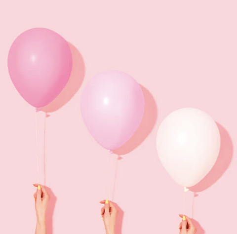 Ombre Pink balloons