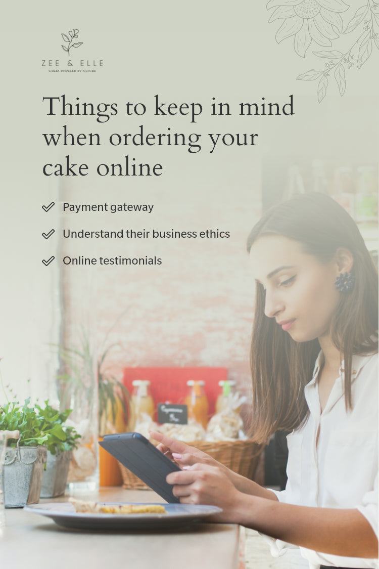 Things to keep in mind when ordering your cake online