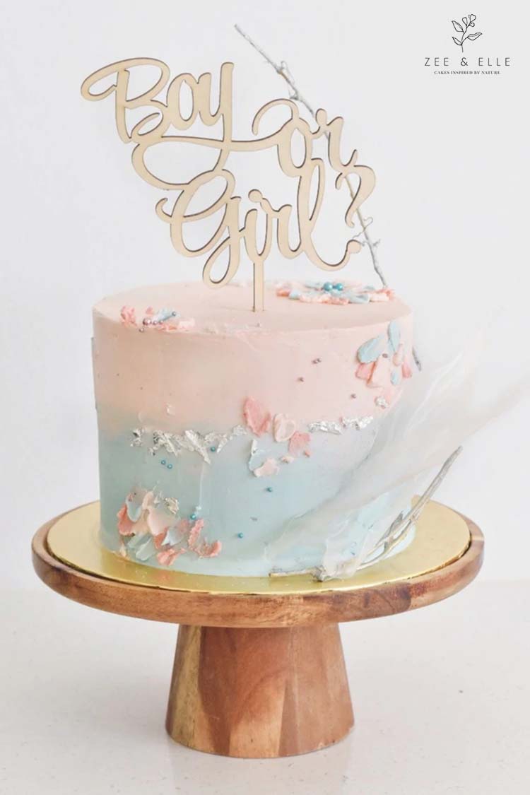 gender reveal cake ordered online
