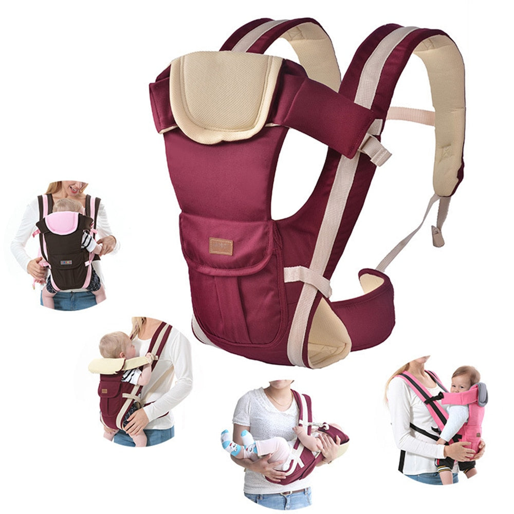 pink baby carrier