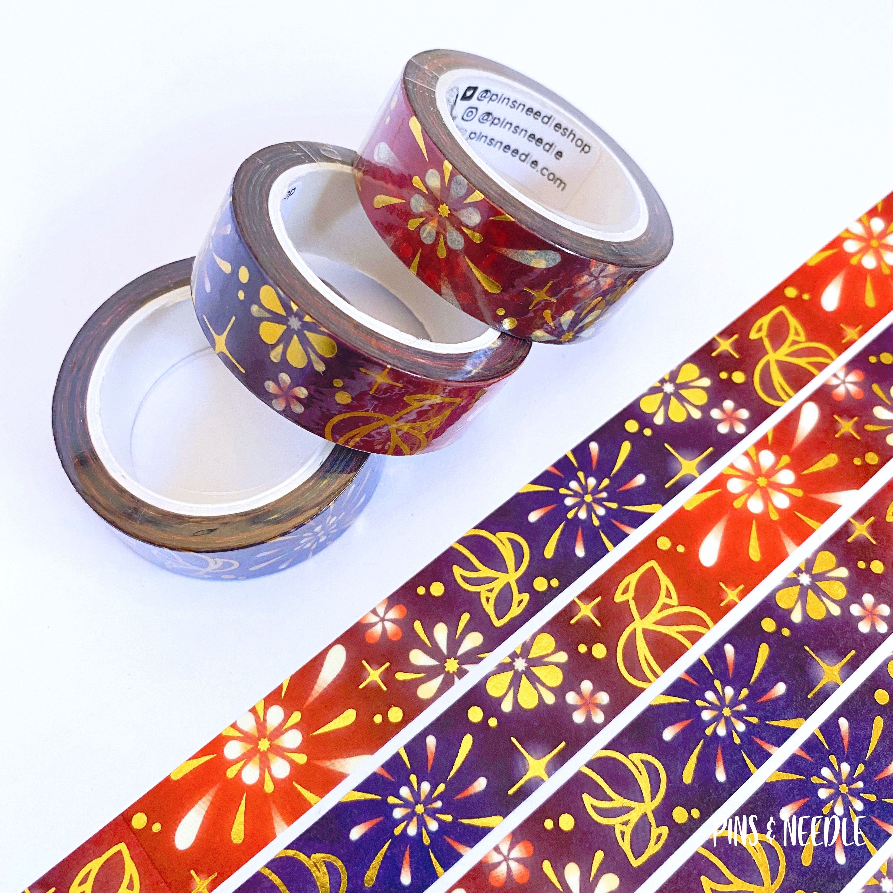 cream sakura floral washi tape