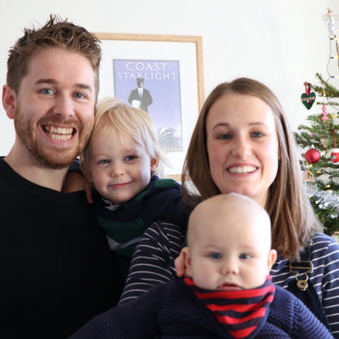 Nursem Founders Jonny and Antonia with children