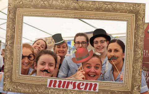 Nurses posing with Nursem boarder