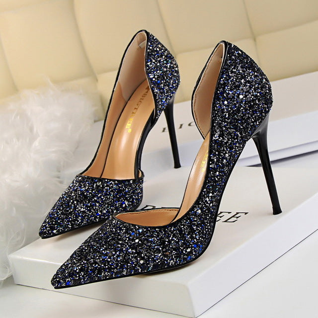 shoes with bling heels