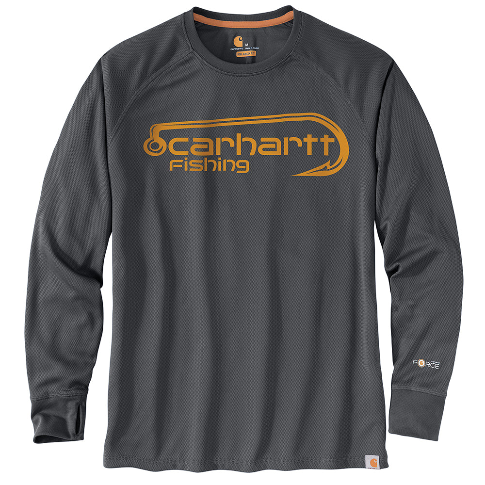 Carhartt® Force Fishing Graphic Shadow Long-Sleeve T-Shirt – Bassmaster ...