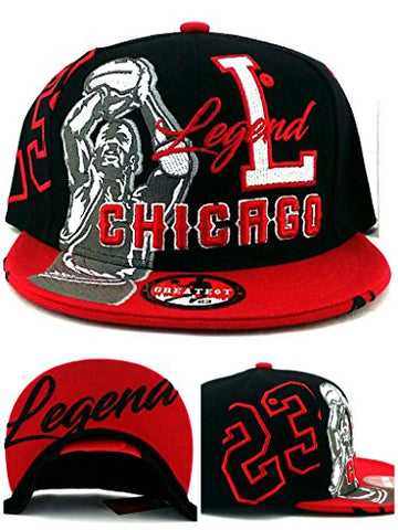 Chicago Greatest 23 MJ Bull Head Drip Snapback Hat – The Hat Store USA