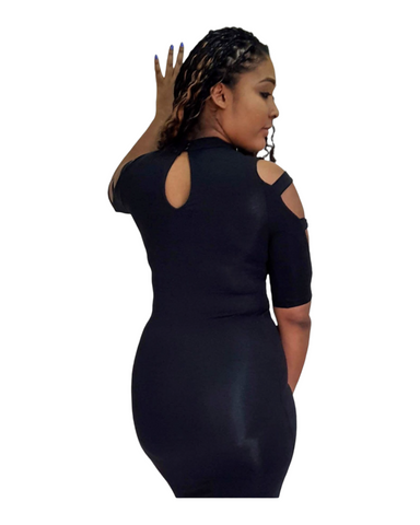 Beach Please Dress - Black Plus Size – Rebellious Curves TT