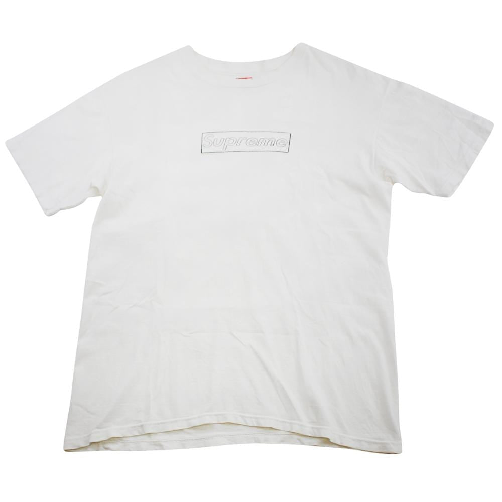 supreme kaws box logo tee