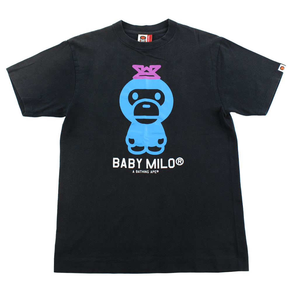 Bape Blue Baby Milo Tee Black | SaruGeneral