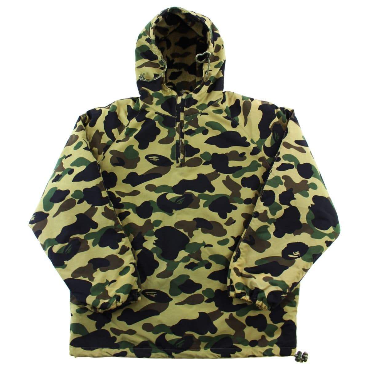 Bape 1st Green Camo Fleece Lined Anorak | SARUUK