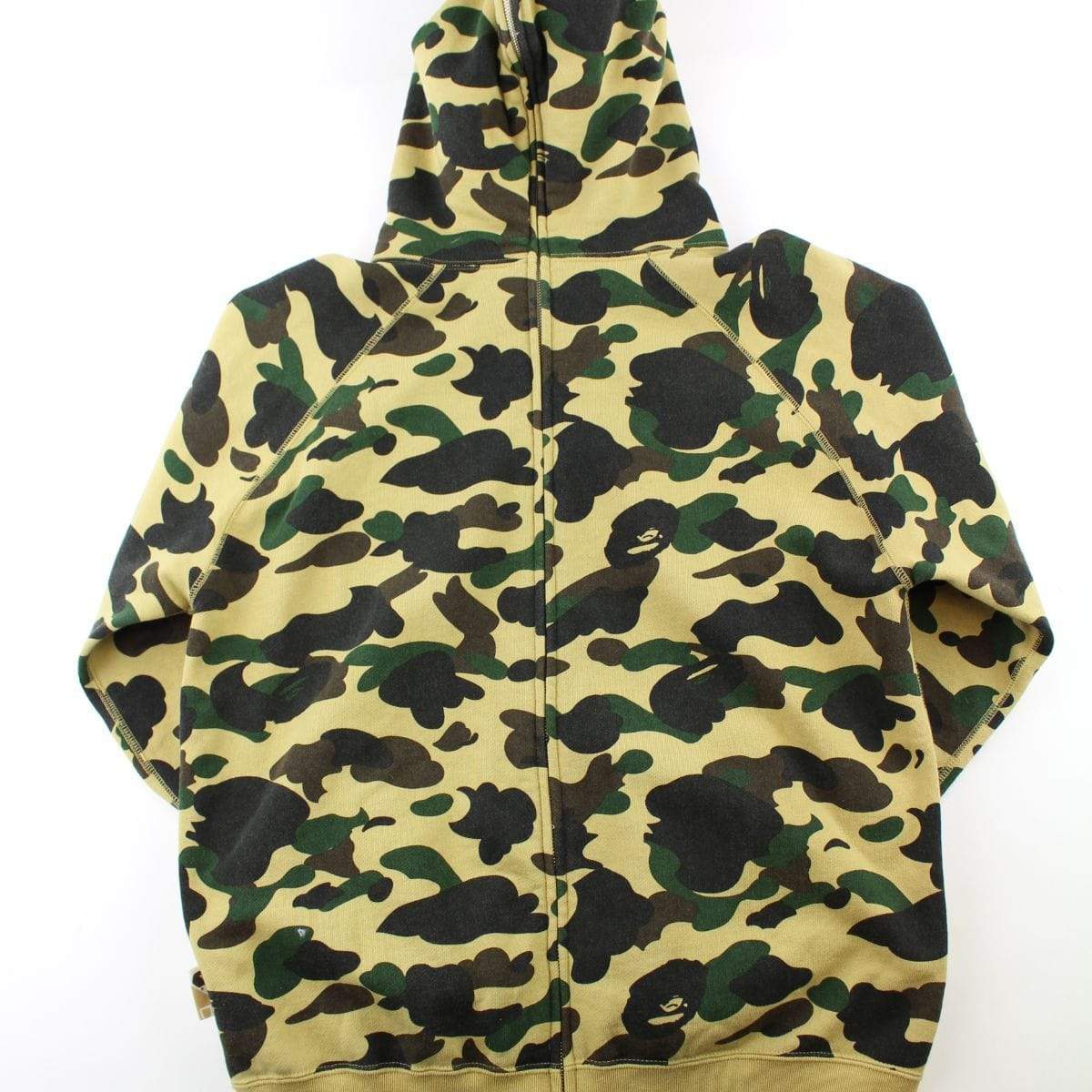 Bape 1st Yellow Camo Double Full Zip Hoodie | SaruGeneral