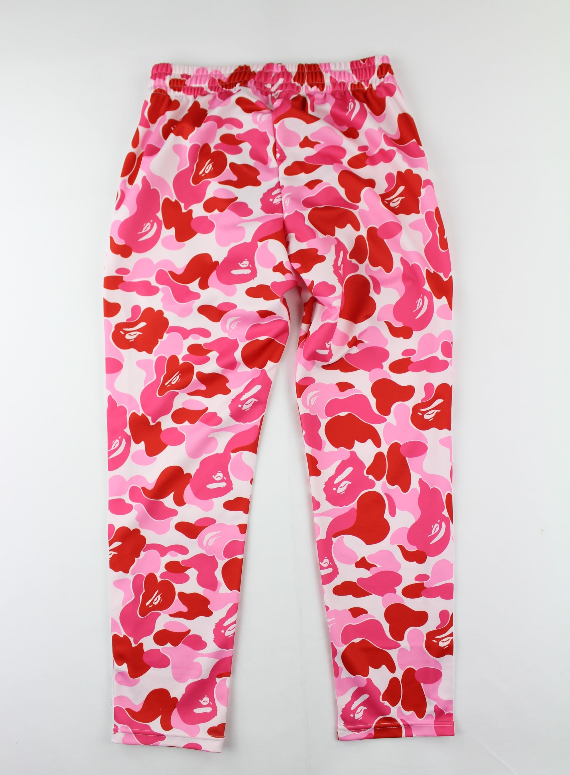 bape pink camo pants