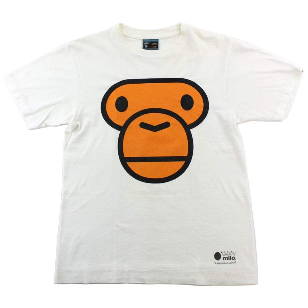 Bape Baby Milo Face Tee White | SaruGeneral