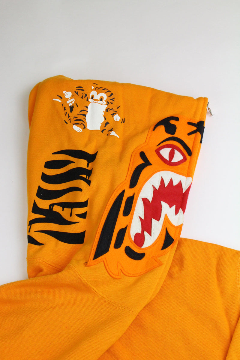 Bape Orange Tiger Shark Hoodie Orange – SaruGeneral