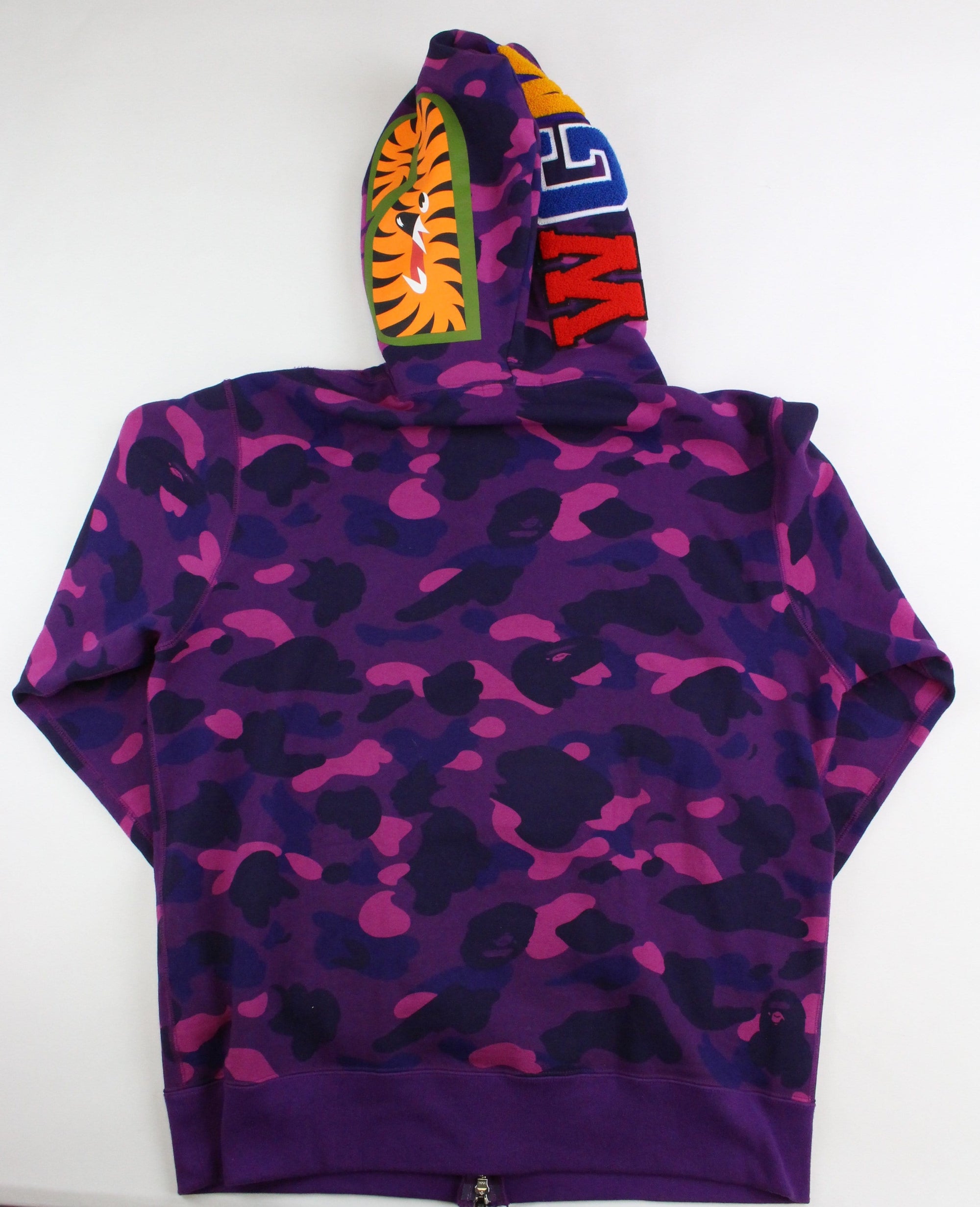 bape purple and blue hoodie