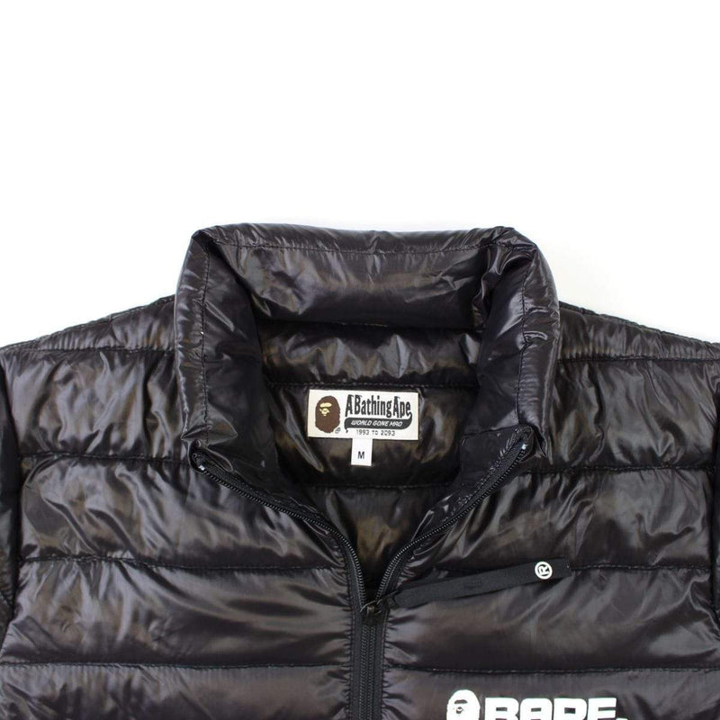Bape Logo Puffer Jacket Black | SARUUK