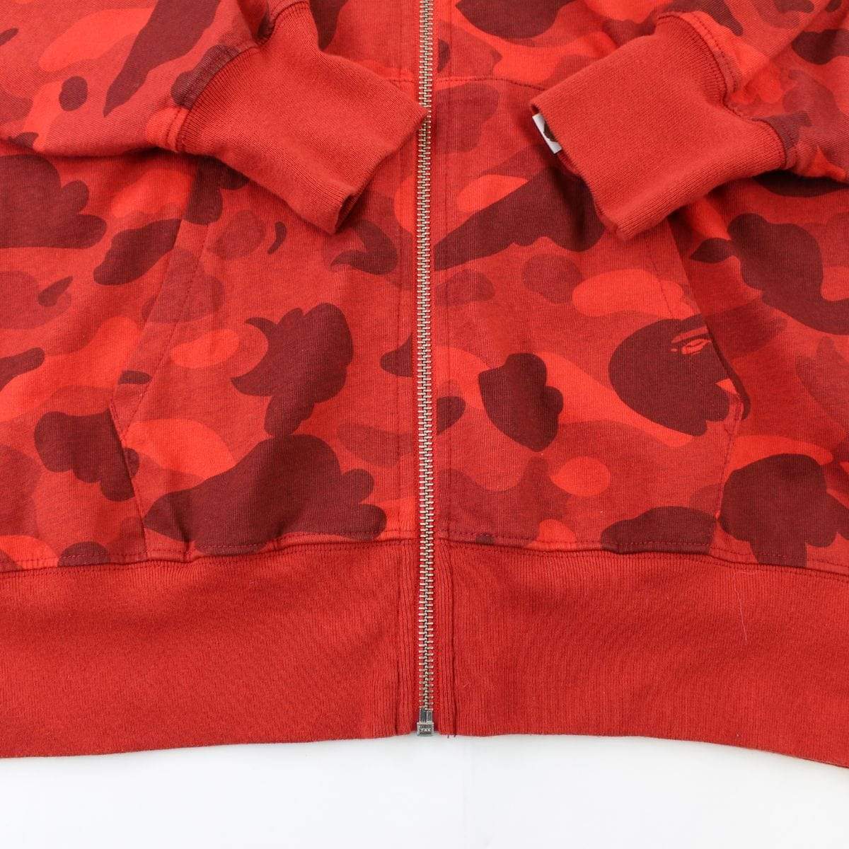 Bape x Champion Red Camo Full Zip Hoodie | SaruGeneral